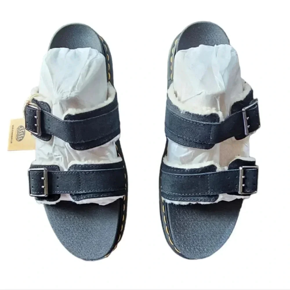 Dr. Martens‎  Myles Faux Fur Platform Sandals